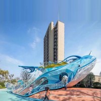 大型鯨魚兒童滑梯