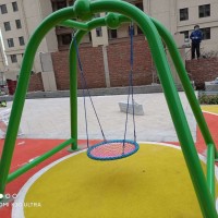 兒童戶外拱橋秋千