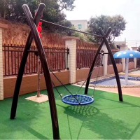 兒童戶外拱橋秋千